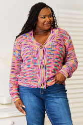 Woven Right Women's V-Neck Long Sleeve Cardigan - Chic Layering Essential